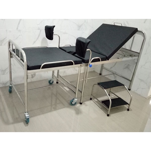 Bed Pasien Verlos  Bed Partus Stainless