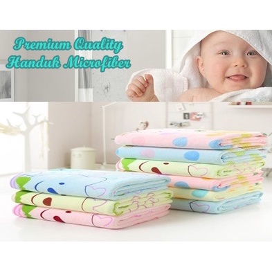 Handuk Anak Bayi Microfiber/Handuk Mandi Anak Bayi