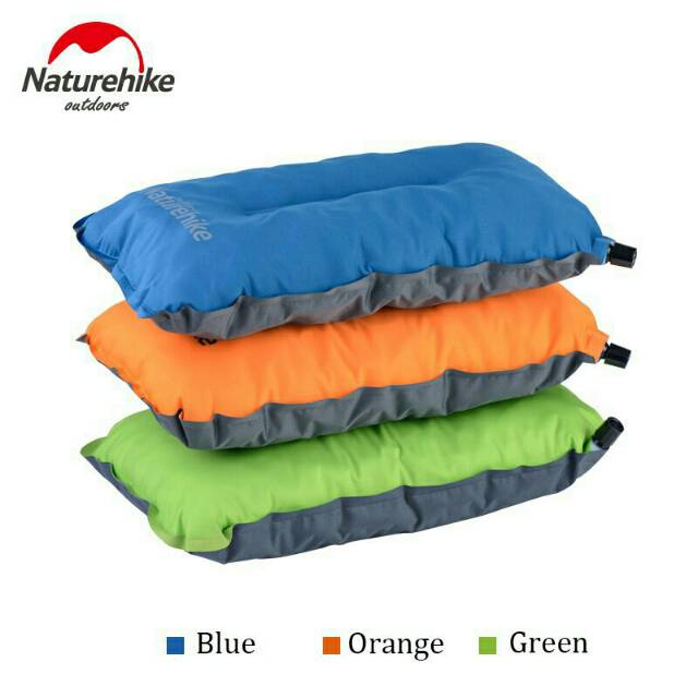 Naturehike bantal tiup otomatis lipat automatic inflatable pillow camping outdoor ultralight travel