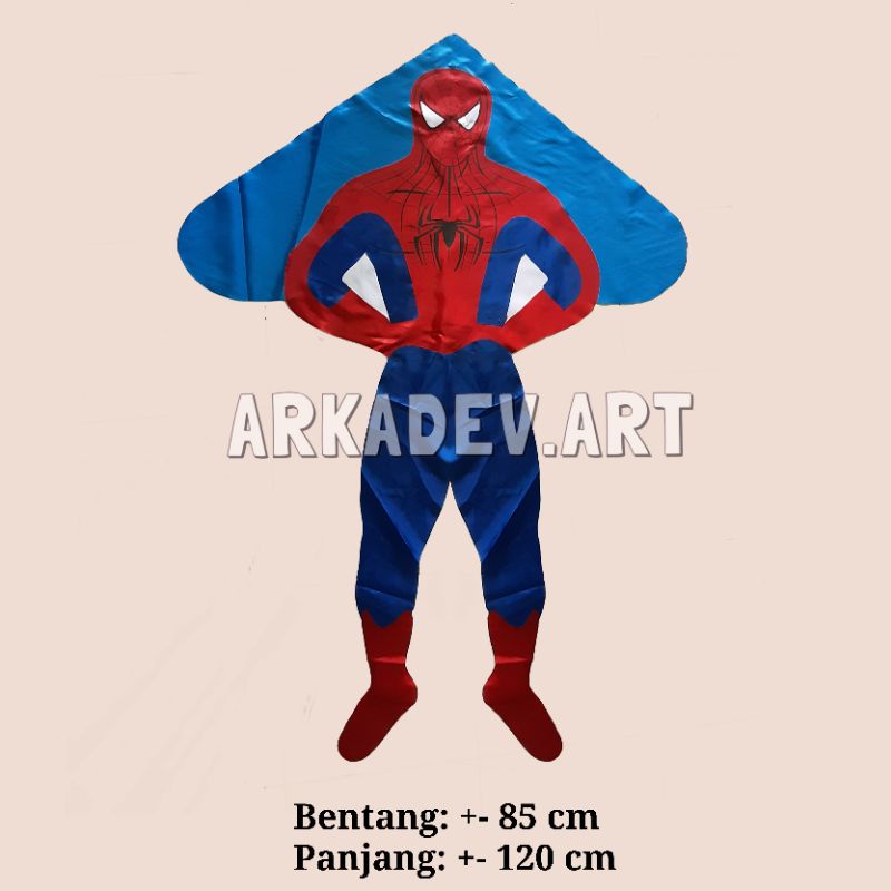 Layang Layang Kain/ Layangan Karakter SPIDERMAN
