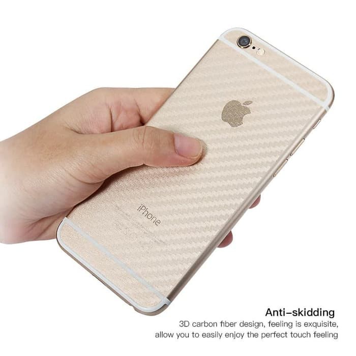 Back skin karbon atau gaskin carbon 3d iphone 6 , anti gores anti jamur anti licin