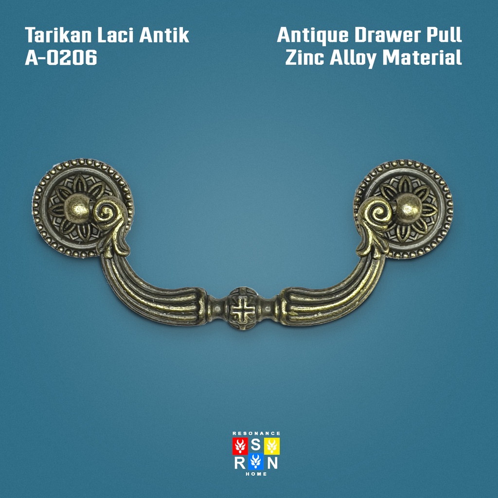 Tarikan Laci Antik Vintage A-0206 / Antique Drawer Handle Resonance Home