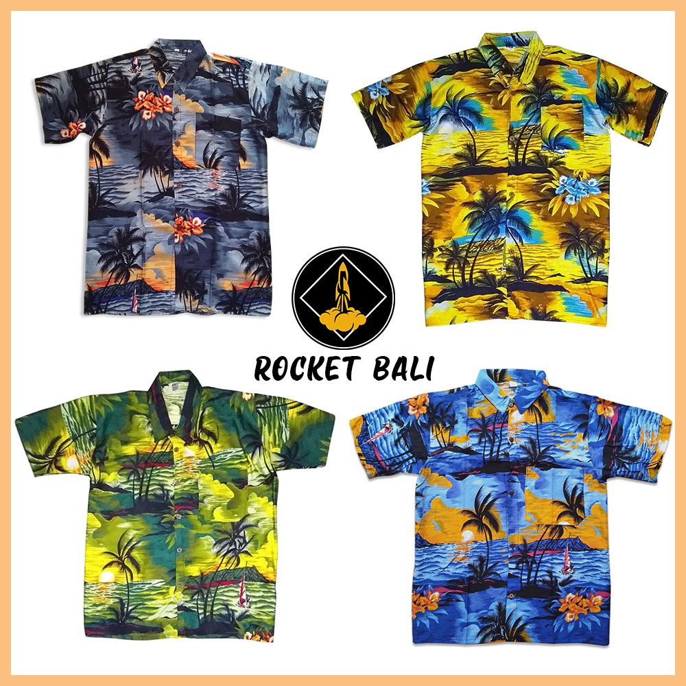 Baju Hawai - Baju Pantai Harga Terjangkau Khas Bali - Kemeja Pria Hawai