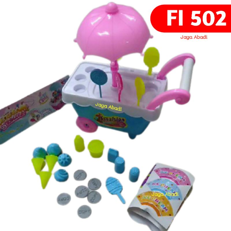 FI 502 - Mainan Gerobak Ice Cream Stroller kecil FI502