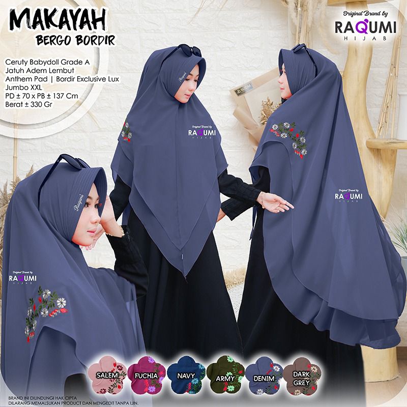 [original raqumi] makayah bergo bordir