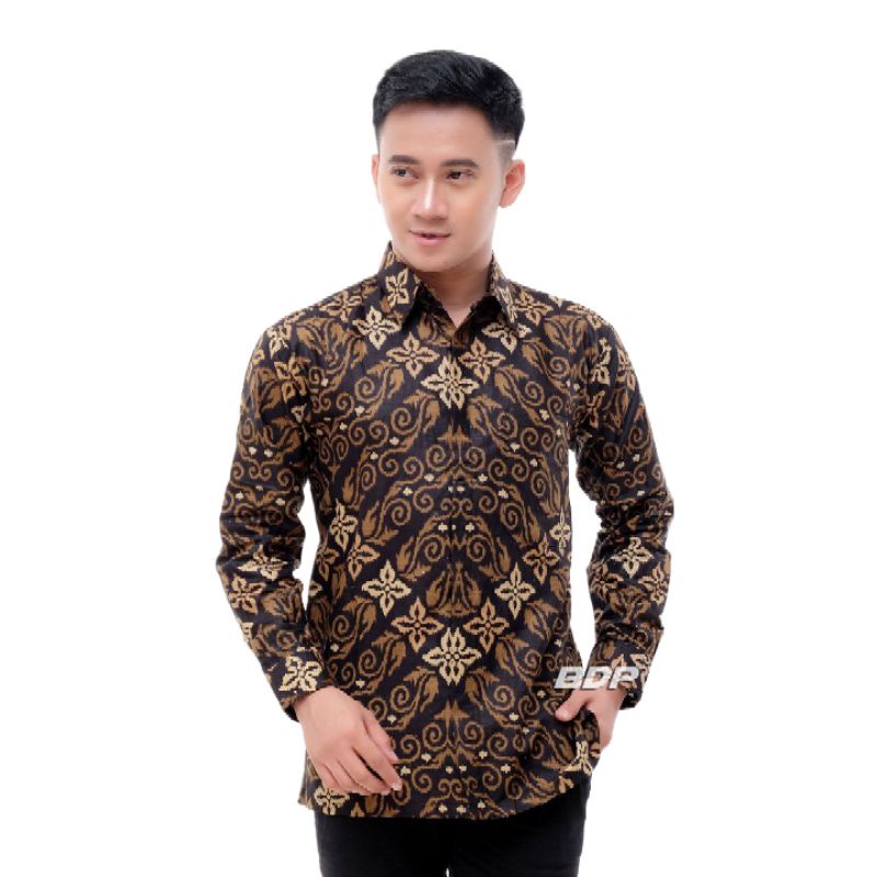 Kemeja batik pria lengan panjang premium terlaris | Batik pria lengan panjang reguler