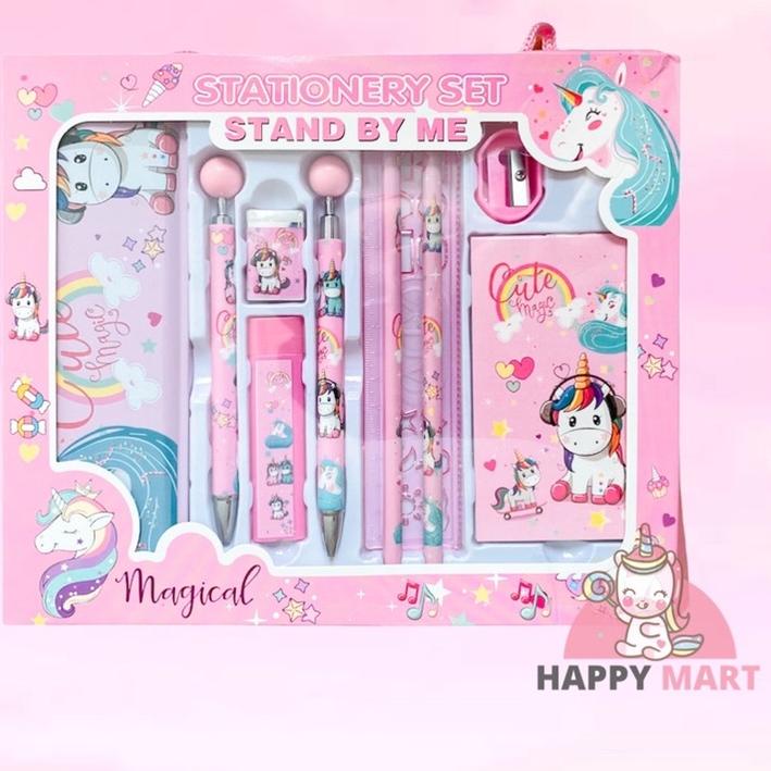 

Update - tempat pensil set pensil mekanik unicorn / pony / frozen !!