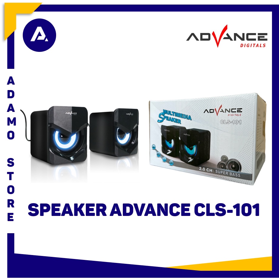 Speaker Advance CLS-101 CLS101 Multimedia Channel 2.0 Superbass