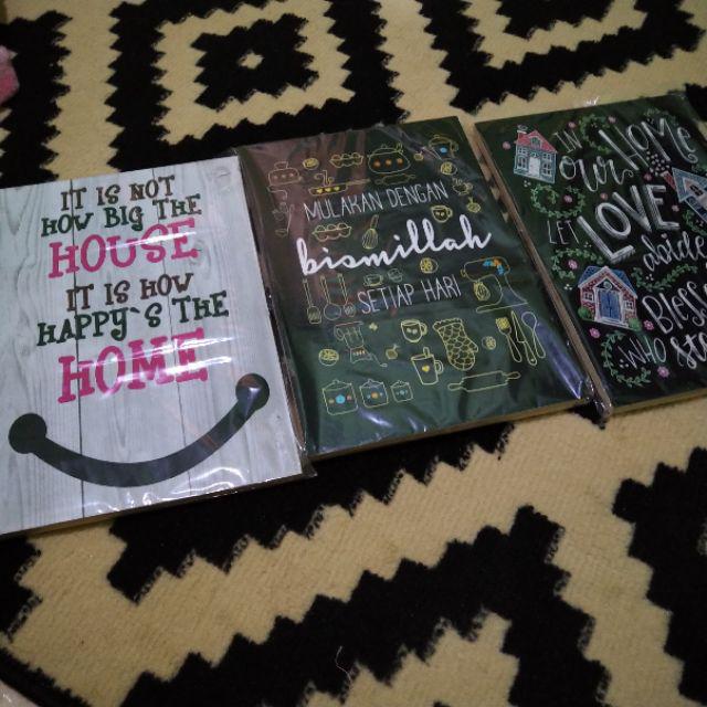 Hiasan Dinding Poster Kayu Al-198