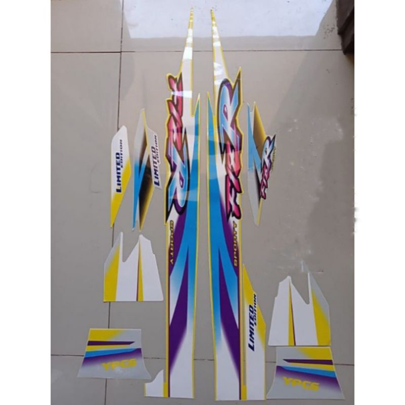 Striping stiker f1zr LE limited edition kuning silver