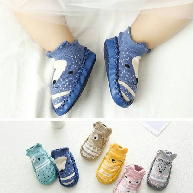 [1KG 37PCS] LBS Sepatu Prewalker Socks Anti Slip Kaos Kaki Anak Bayi