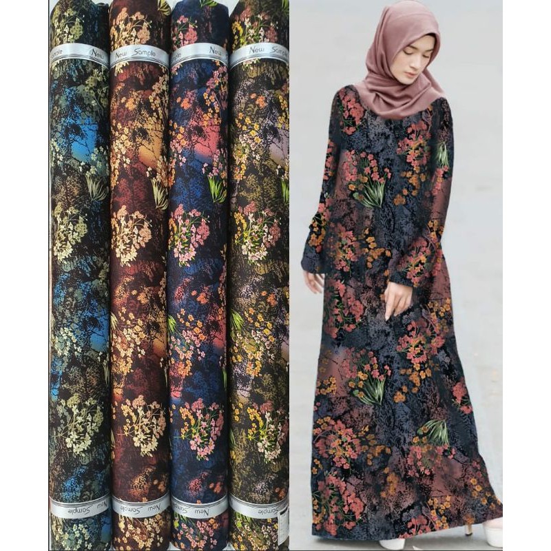 Kain RAYON VISCOSE Motif Avatar ( harga Per 0,5 Meter )