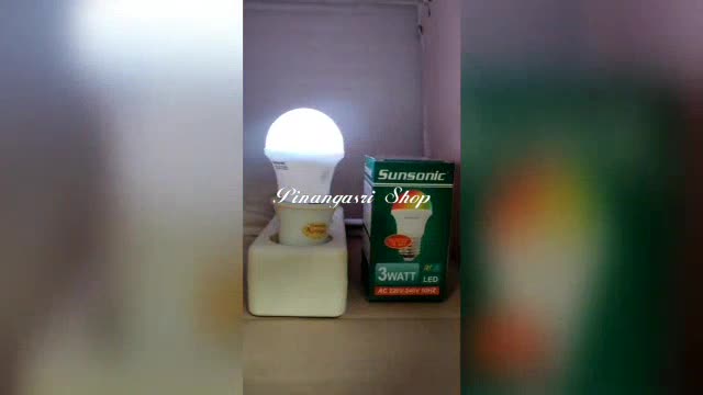  Lampu  LED  RGB Murah  3w 3 watt Bohlam RGB 3watt Warna Warni 