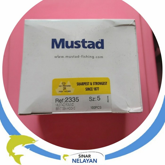 Kail mata pancing cap Mustad 2335 putih no 5