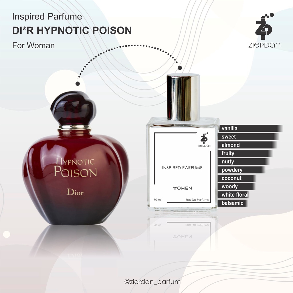 Zierdan Inspired Parfum Di*r Hypnotic Poison Parfume Farfum Minyak Wangi Tahan Lama Wanita Cewek