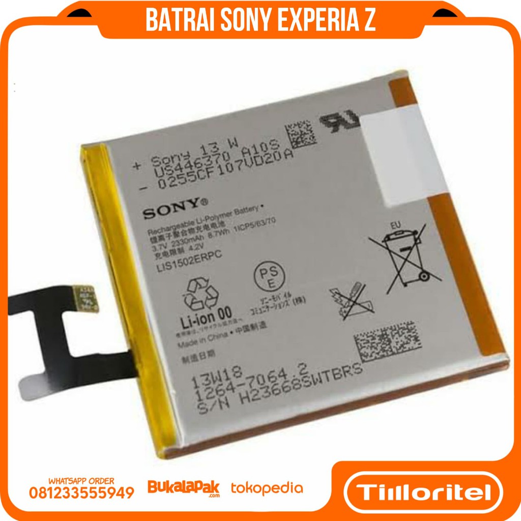 BATRAI SONY EXPERIA Z/L36H/C6602/C6603/S39H/M2/E3/EXPERIA C ORI