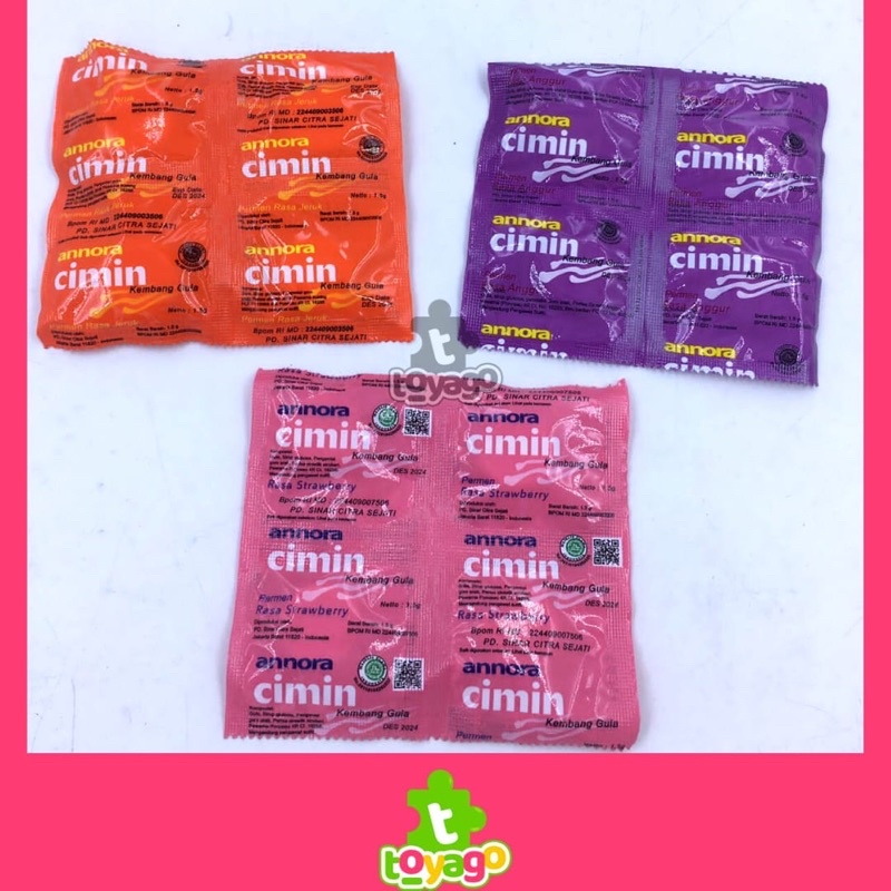 permen annora cimin (1 bungkus) 40pcs grosir murah