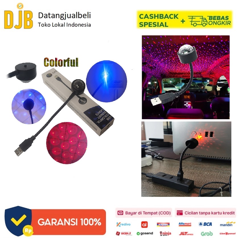 ACNF Lampu Mobil LED RGB Atmosphere Lamp Magic Ball Voice Control - ACNF01