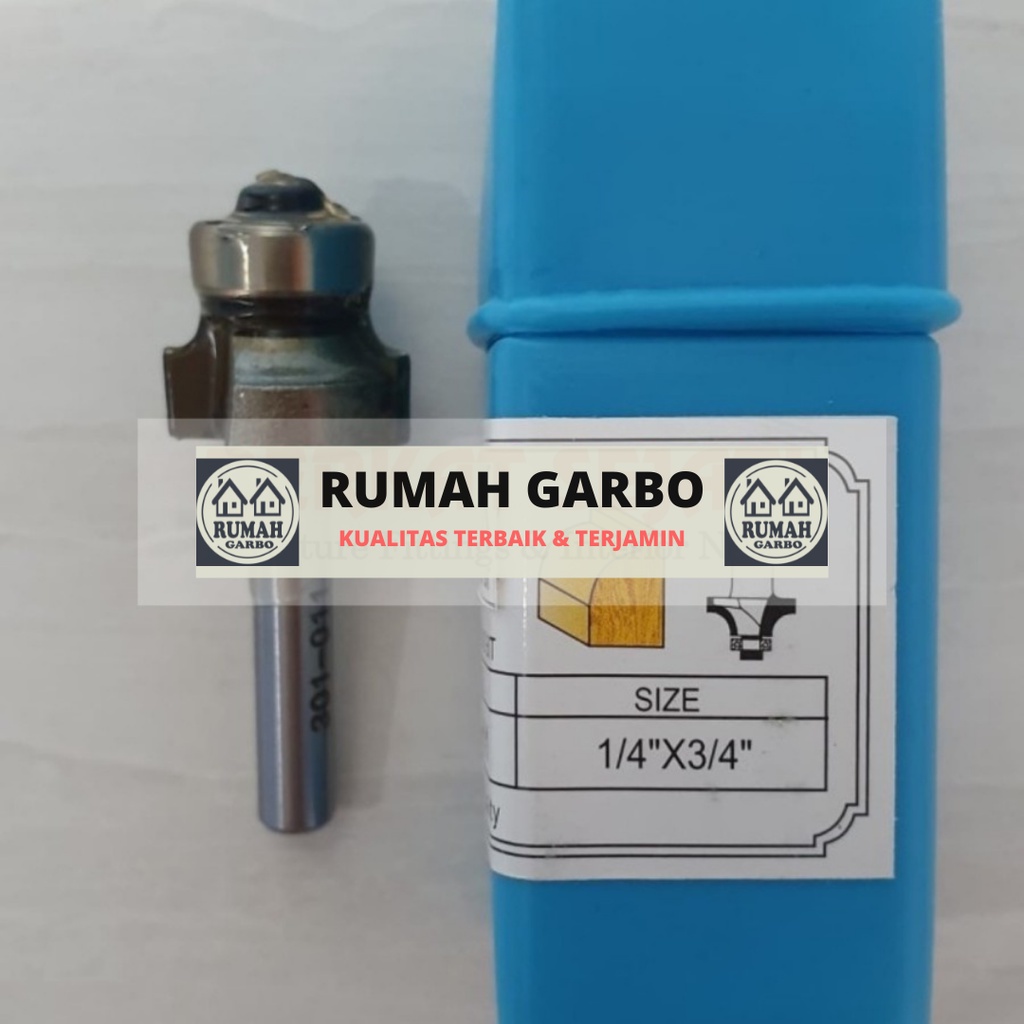 Mata Router Edging R3-3mm Round Over Bits Trimmer Pisau Hpl