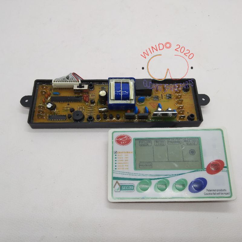 PCB MODUL MESIN CUCI UNIVERSAL SXY 2299 LAYAR DISPLAY | MODUL MULTI MESIN CUCI TOP LOADING 1 TABUNG