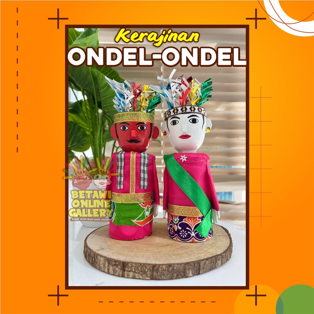 Boneka Ondel-Ondel Mini Mainan Anak [SEPASANG]