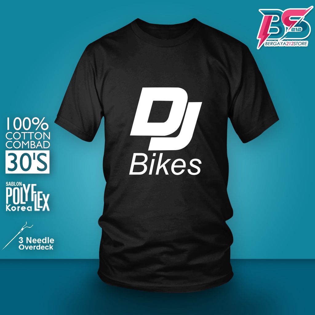 Kaos Distro Pria Lengan Pendek DJ BIKES Bisa Cod Bayar Ditempat / T-SHIRT Sepeda Biker Gowes