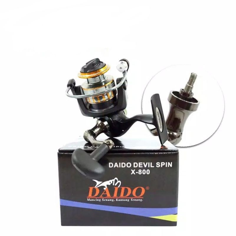 REEL SPINNING MURAH. REEL DAIDO DEVIL SPIN X 800 POWER HANDLE