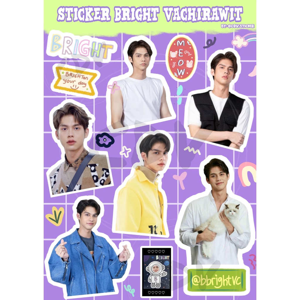 Sticker Bright Vachirawit GMMTV new edition