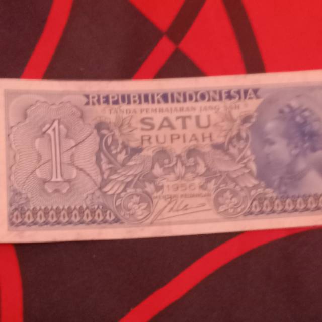 Uang kertas kuno 1 rupiah