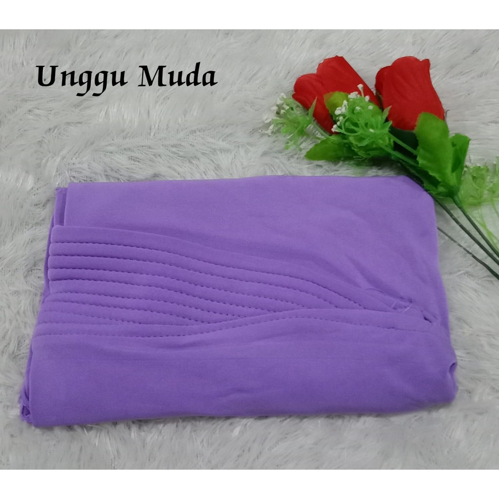 Best Seller...!!! Bergo Oval Polos / Hijab Harian Simple-Ungu Muda