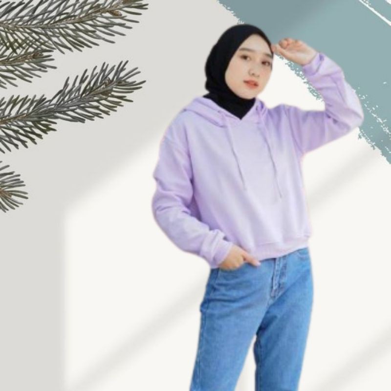 Sweater crop / basic crop / lenka crop / sweater cewek / sweater