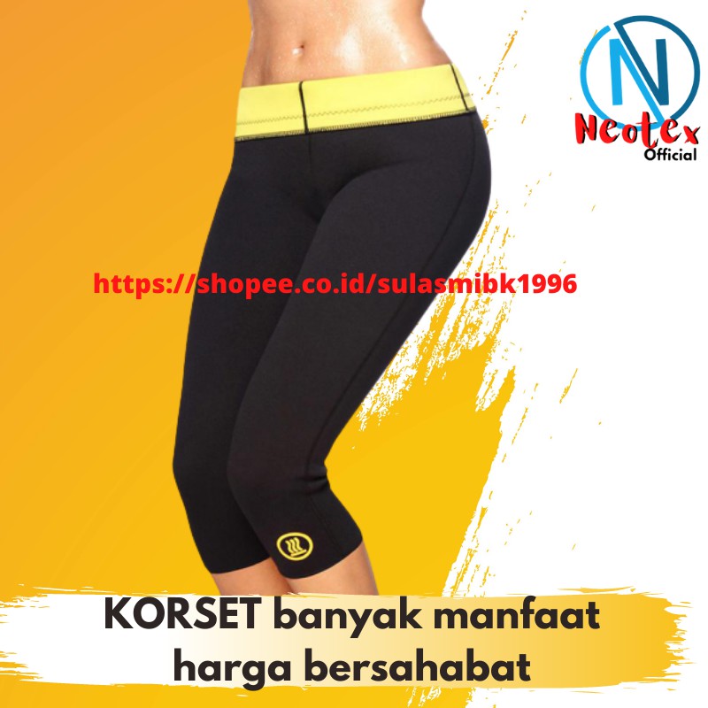 Celana Korset Pembakar Lemak Celana Pelangsing Tubuh Neotex Elastis Korset Pengecil Tubuh