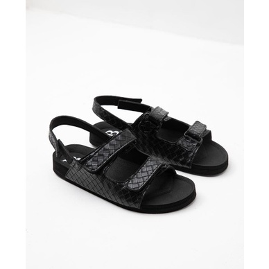 Sophie Sienna Textured Eva Sandal Black