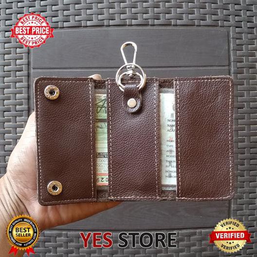 DOMPET STNK KULIT ASLI - GANTUNGAN KUNCI - KUNCI MOTOR - KUNCI MOBIL - DOMPET MOTOR - DOMPET MOBIL -