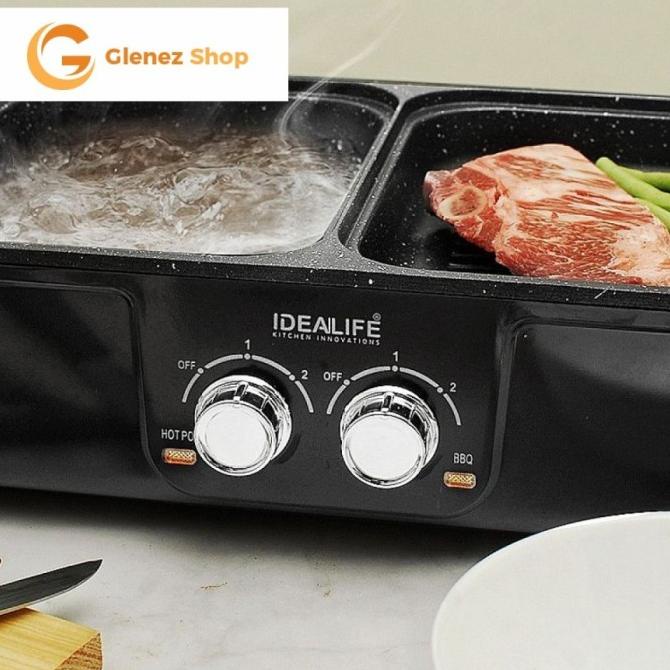 Kompor Listrik Steamboat Hotpot Shabu Suki & Panggangan Portable