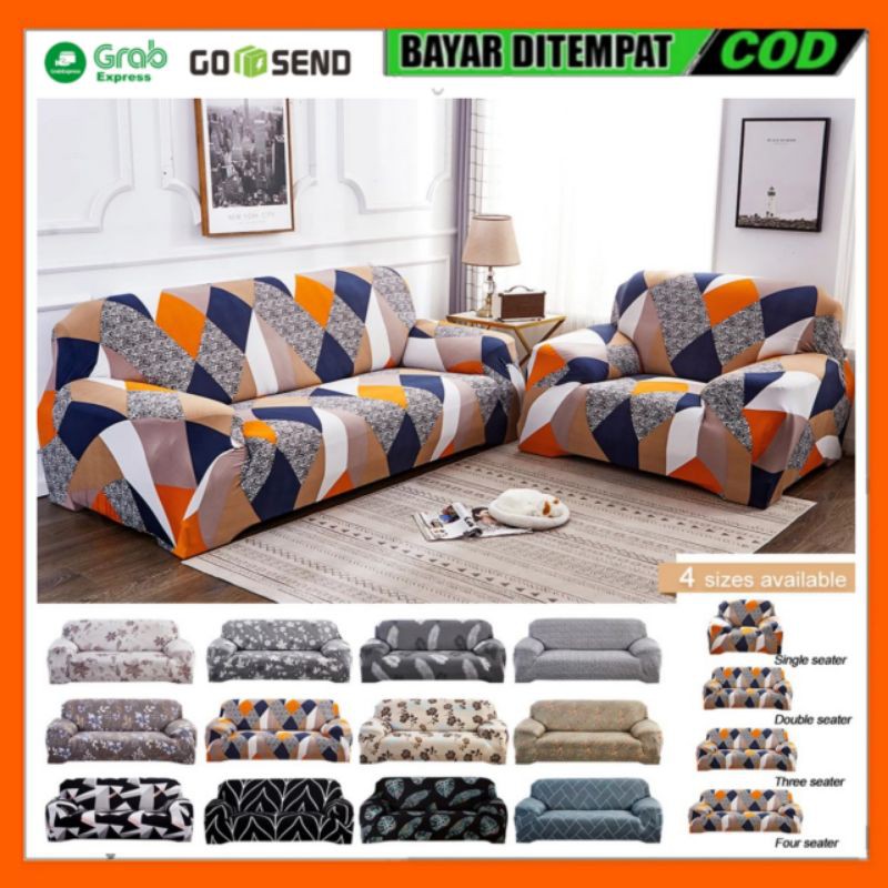 SARUNG SOFA KURSI BANGKU 1 2 3 DUDUKAN COVER SOFA 1 2 3 SEATER KURSI