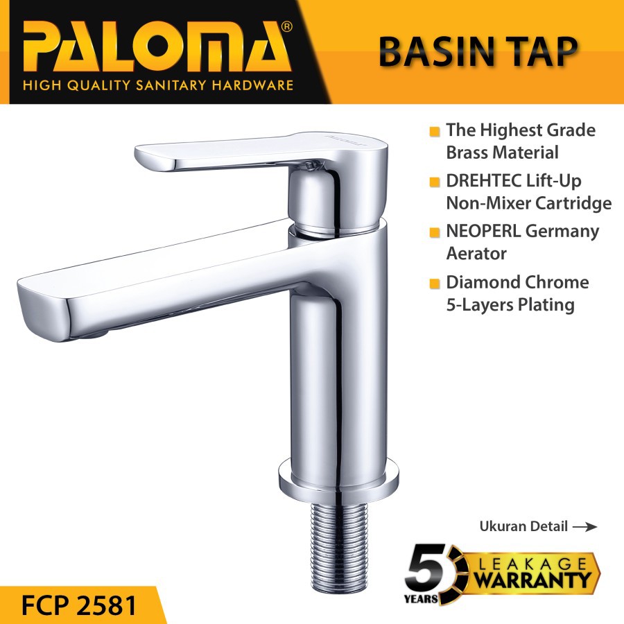 PALOMA FCP 2581 Keran Wastafel Sink Cuci Tangan Basin Meja Kran Air