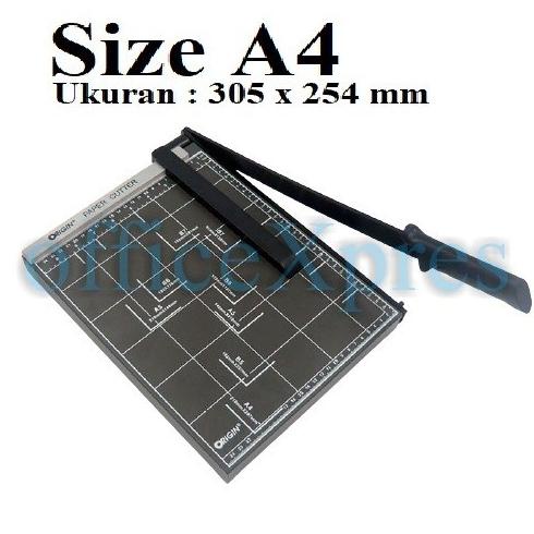 

PROMO Pemotong Kertas / Paper Cutter Origin A4R Dark Grey