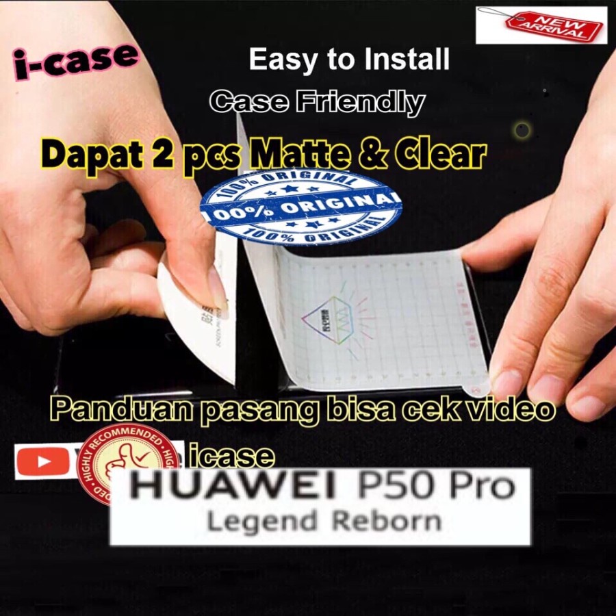 Huawei P50 Pro Anti gores depan belakang Screen Protector P 50 P50PRO