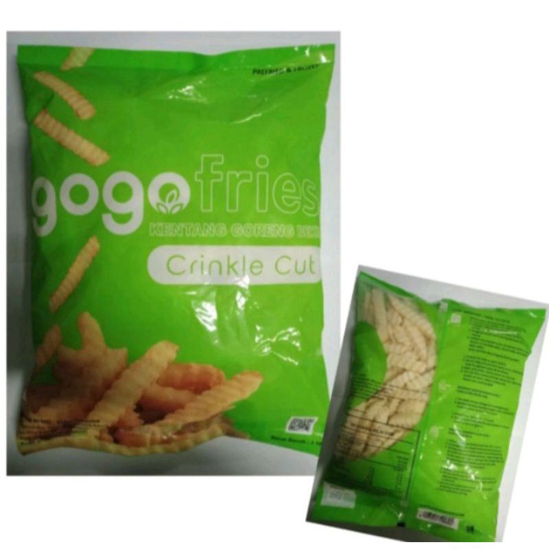 

Gogo Crinkle Cut Kentang goreng uk 1 kg