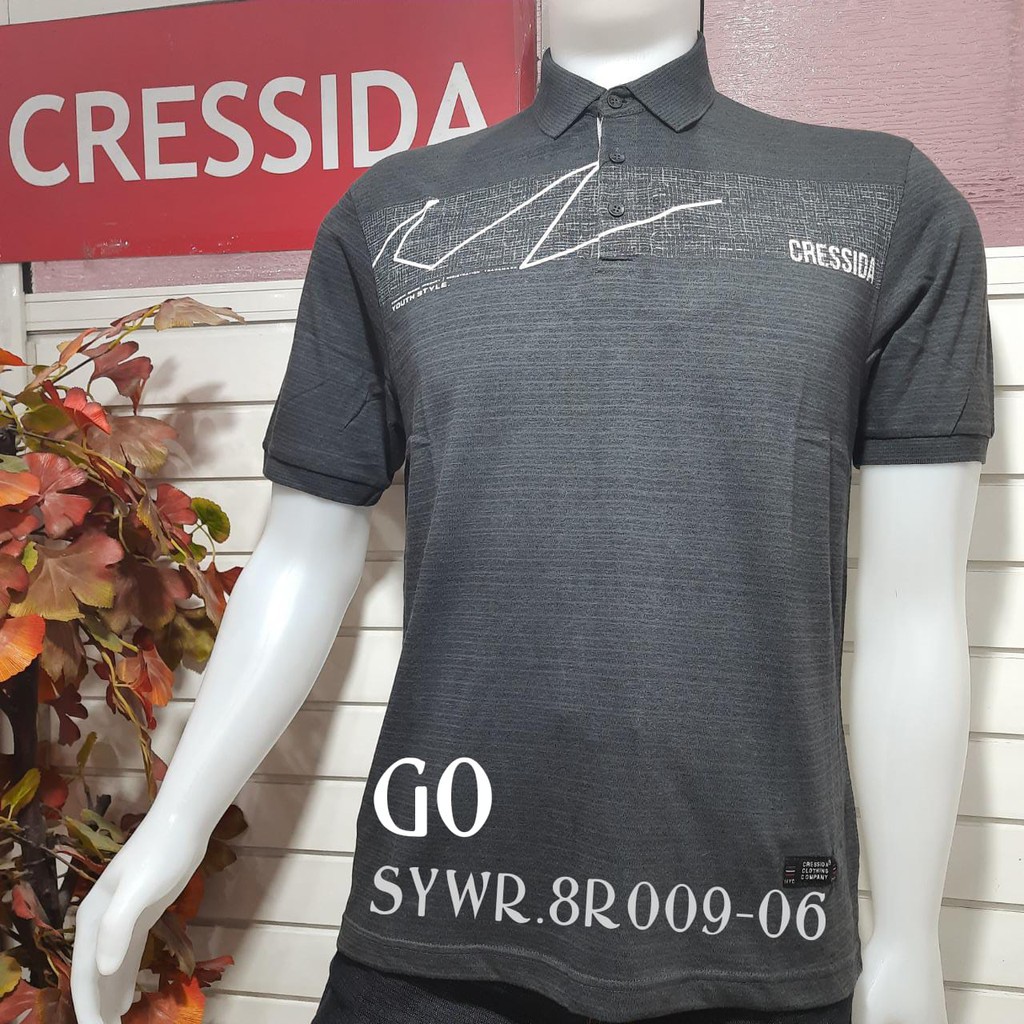 gos CRESSIDA SYWR2 POLO T-SHIRT Pakaian Pria Atasan Kaos Polo Berkerah Wangky Polo Lengan Pendek