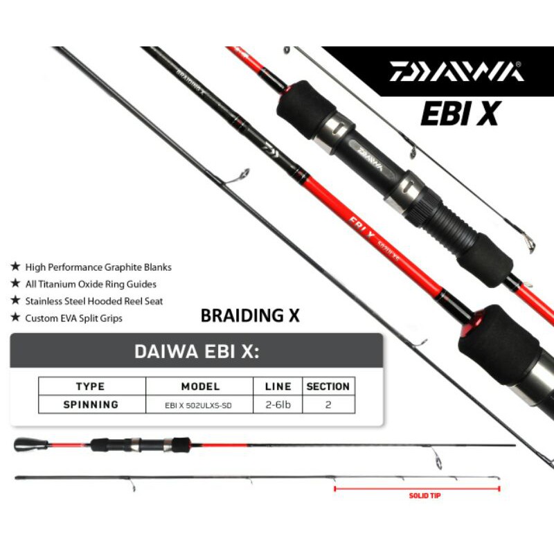 JORAN UDANG DAIWA EBI X 502ULXS-SD 150CM