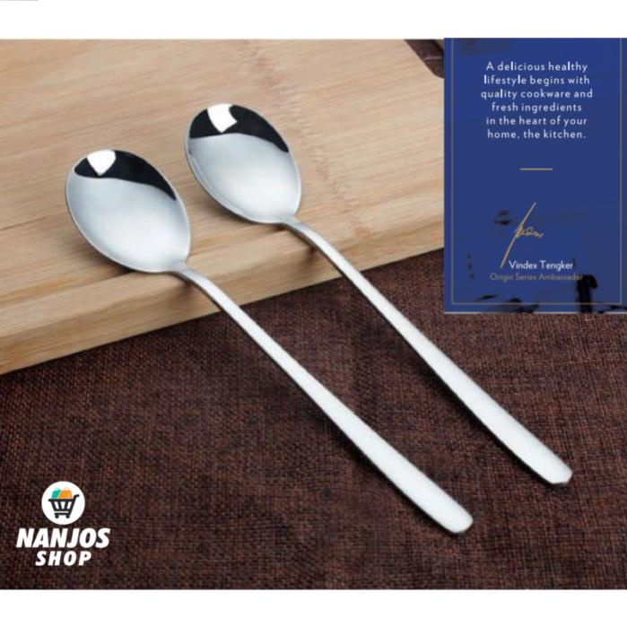 Bima sendok makan korea panjang Korean spoon alat makan KR216003 3 Pcs