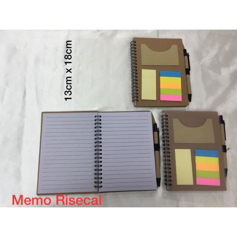 memo risecal / notes risecal / memo souvenir/ memo barang promosi/ memo agenda/ memo buku kecil/ sticky notes souvenir/ notebook/ notes book/ memo kulit/ memo buku kecil/ alat tulis kantoran/ souvenir buku tulis/ risecal memo