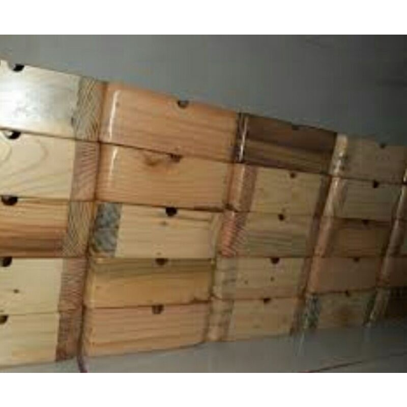 asbak murah bahan kayu jati blanda finishing melamin natural glossy