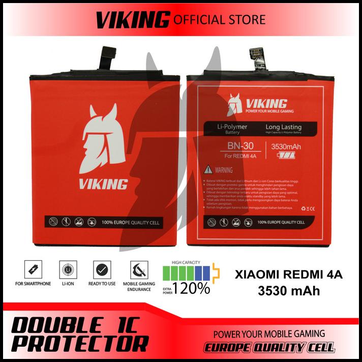 Baterai Viking Xiaomi Redmi 4A Bn30 Double Power