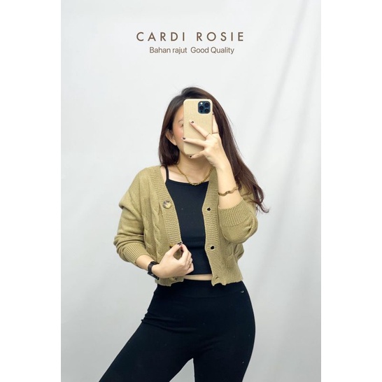 MDLV ~ CARDI ROSIE RAJUT CARDIGAN RAJUT KOREA TERBARU CARDIGAN LENGAN PANJANG CEWEK FASHION WANITA