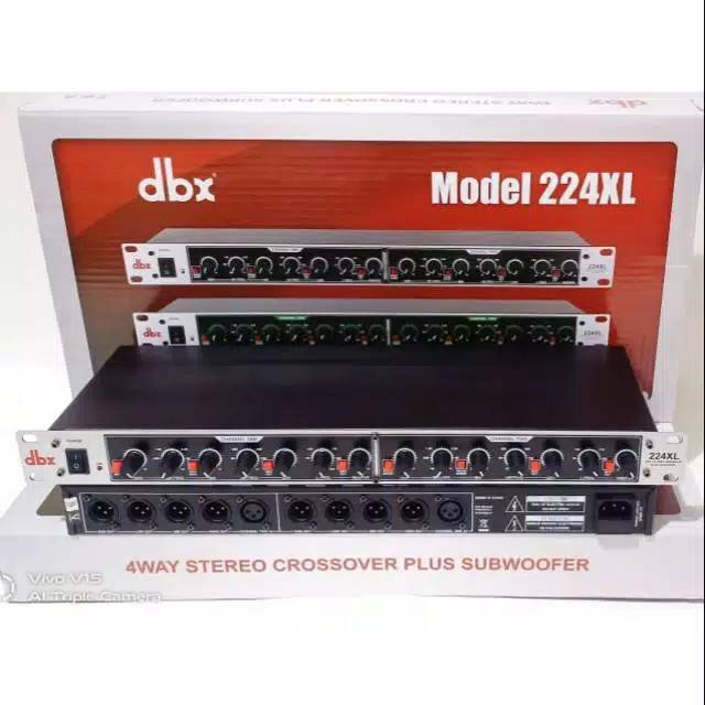 Crossover DBX 224 XL 4 way plus subwoofer stereo grade A crossover dbx