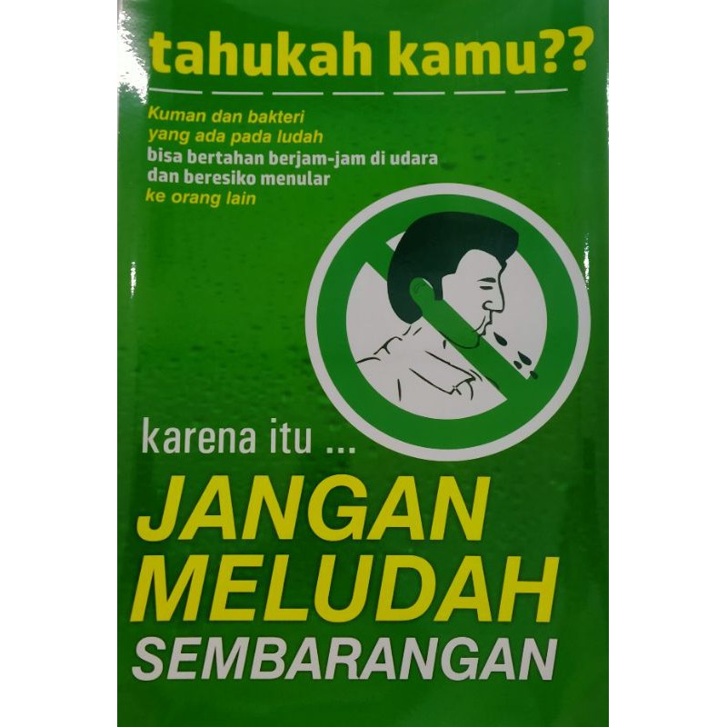 

Stiker Jangan Meludah Sembarangan