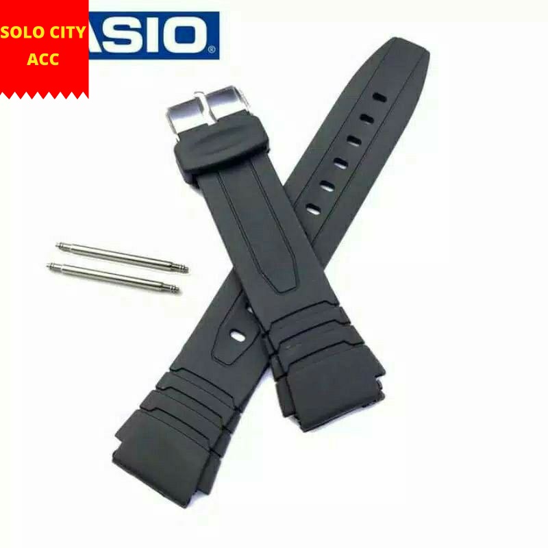 Strap Tali Jam Casio W-217H W217-H W217H W 217 H Free 2 pen